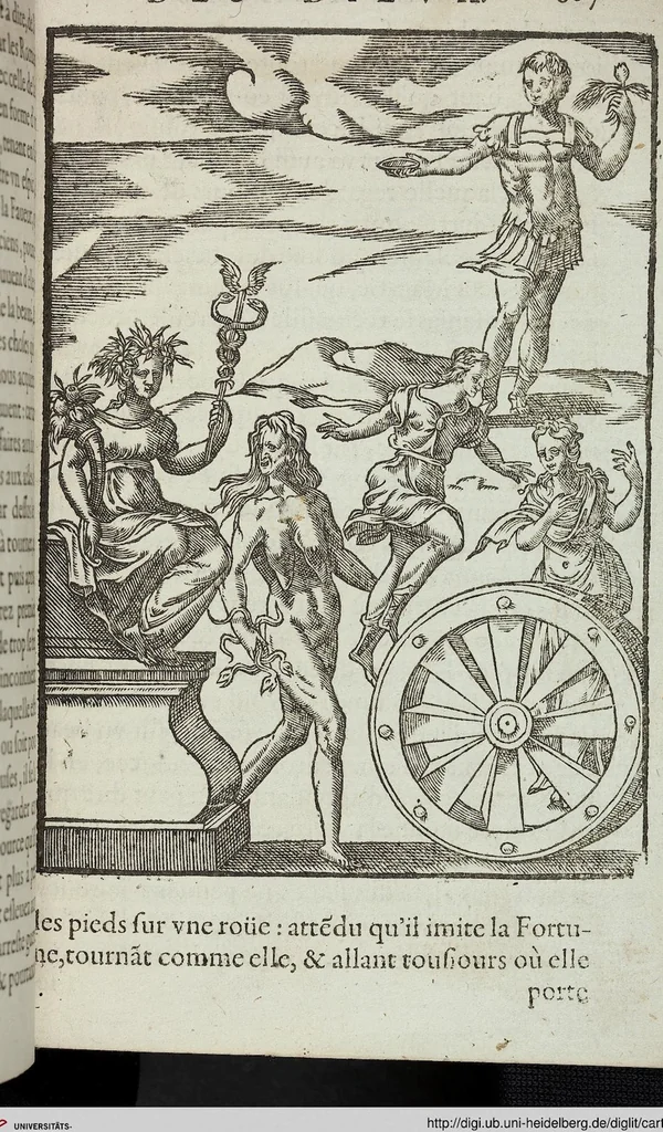 An illustration from Les images des dievx: contenant levrs pourtraits, coustumes & ceremonies de la religion des payens, 1624, leaf 623