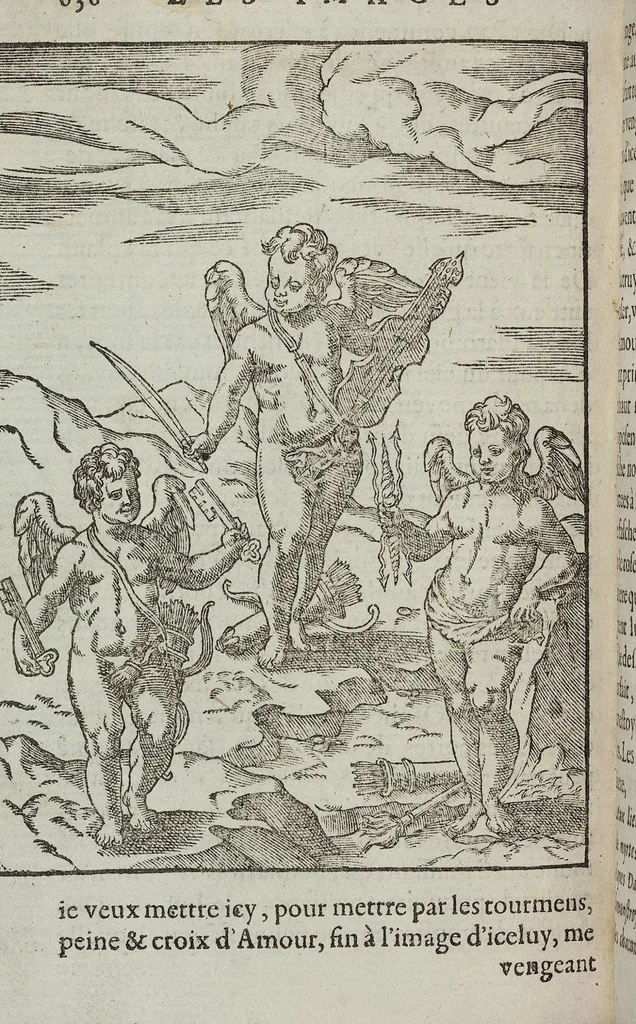 An illustration from Les images des dievx: contenant levrs pourtraits, coustumes & ceremonies de la religion des payens, 1624, leaf 654