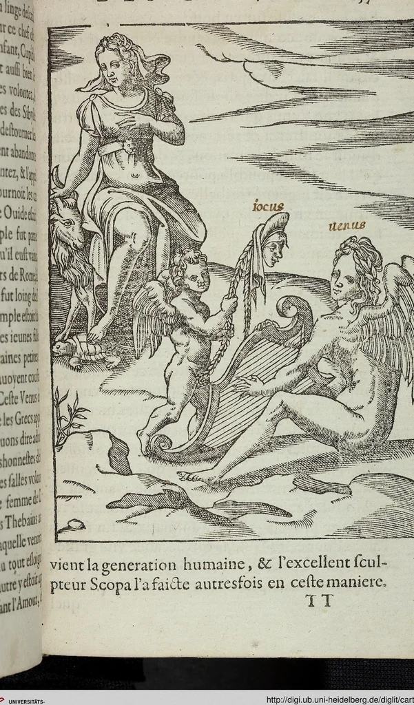 An illustration from Les images des dievx: contenant levrs pourtraits, coustumes & ceremonies de la religion des payens, 1624, leaf 673