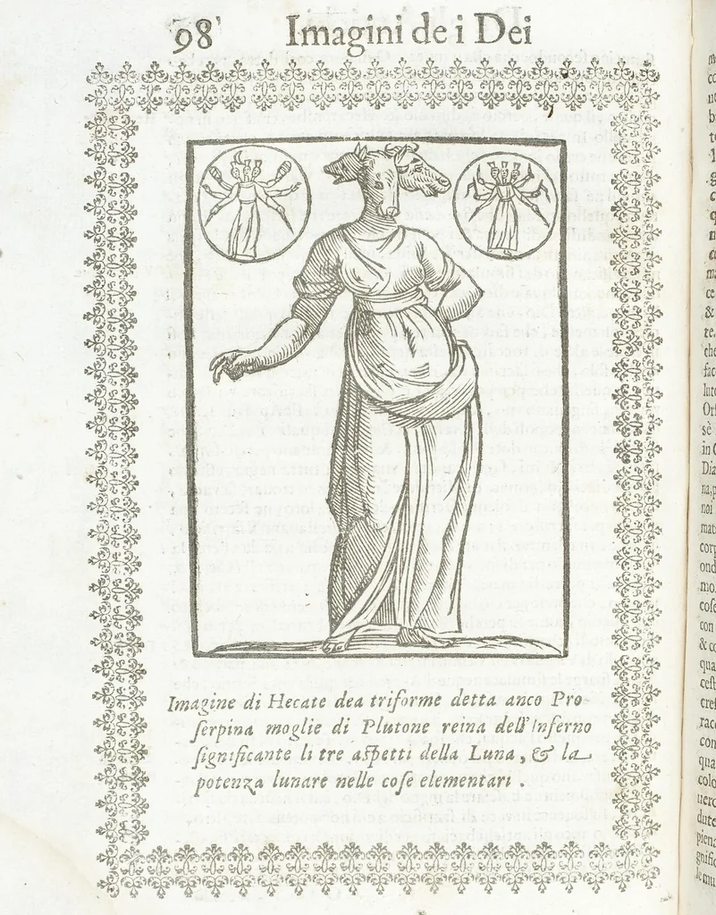 An illustration from Seconda Novissima Editione Delle Imagini De Gli Dei Delli Antichi Di Vicenzo Cartari Reggiano, 1626, leaf 140