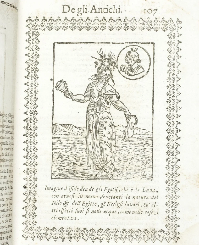 An illustration from Seconda Novissima Editione Delle Imagini De Gli Dei Delli Antichi Di Vicenzo Cartari Reggiano, 1626, leaf 149