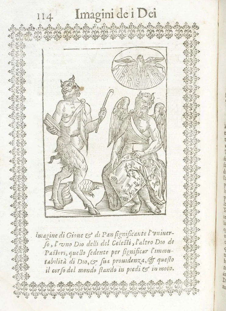 An illustration from Seconda Novissima Editione Delle Imagini De Gli Dei Delli Antichi Di Vicenzo Cartari Reggiano, 1626, leaf 156