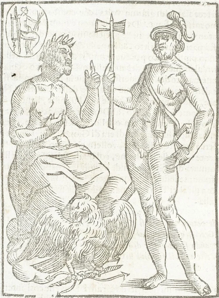 An illustration from Seconda Novissima Editione Delle Imagini De Gli Dei Delli Antichi Di Vicenzo Cartari Reggiano, 1626, leaf 182