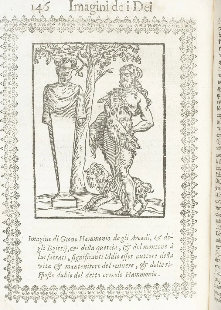 An illustration from Seconda Novissima Editione Delle Imagini De Gli Dei Delli Antichi Di Vicenzo Cartari Reggiano, 1626, leaf 188