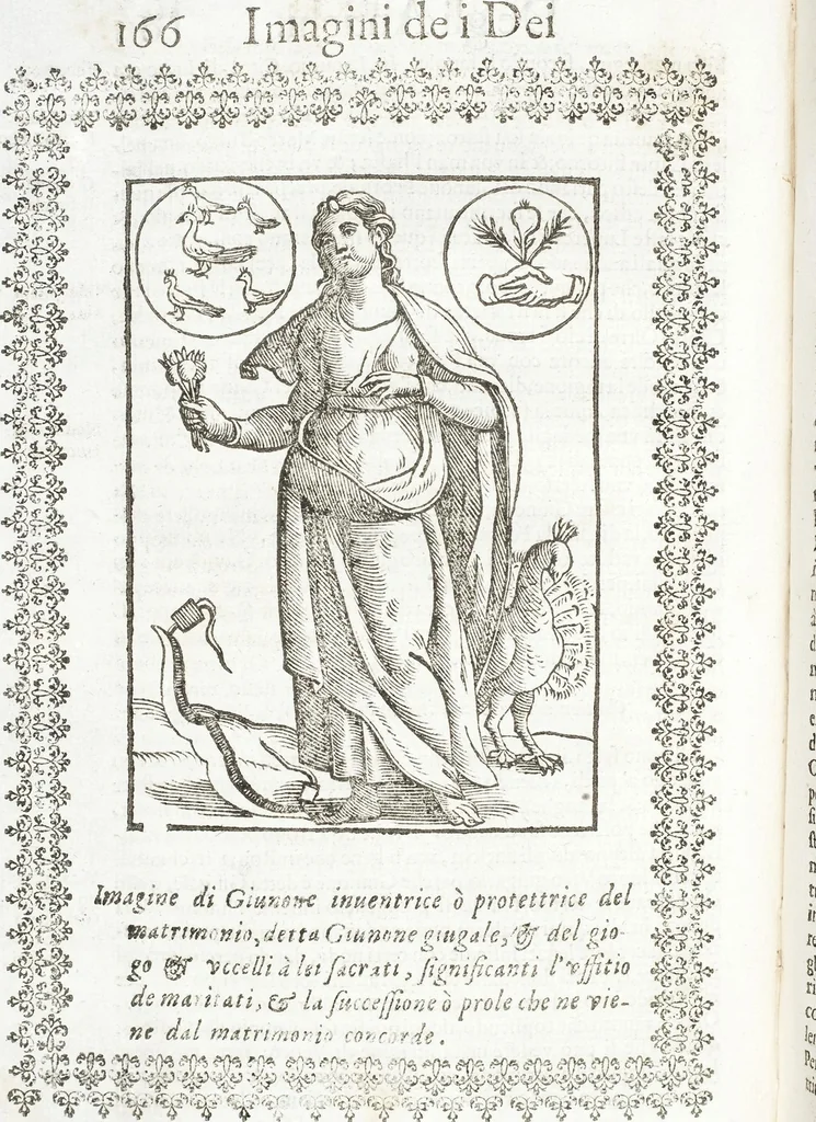 An illustration from Seconda Novissima Editione Delle Imagini De Gli Dei Delli Antichi Di Vicenzo Cartari Reggiano, 1626, leaf 208