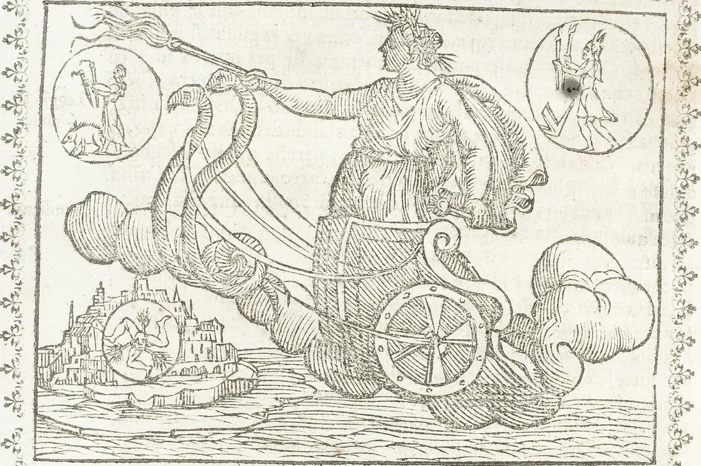An illustration from Seconda Novissima Editione Delle Imagini De Gli Dei Delli Antichi Di Vicenzo Cartari Reggiano, 1626, leaf 230