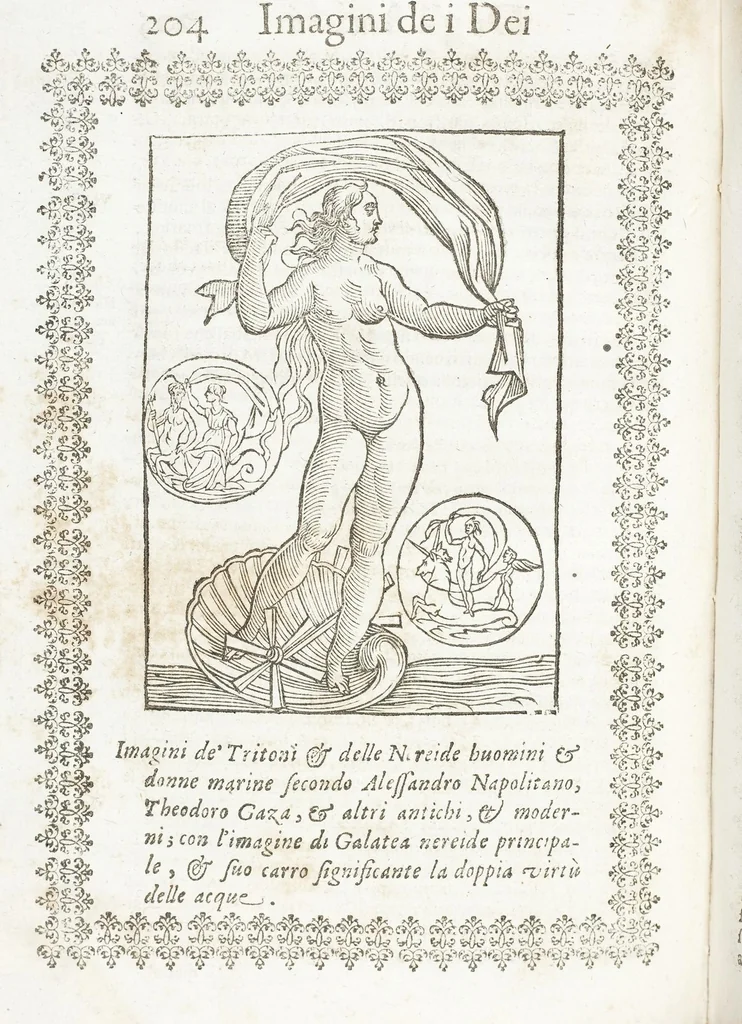 An illustration from Seconda Novissima Editione Delle Imagini De Gli Dei Delli Antichi Di Vicenzo Cartari Reggiano, 1626, leaf 246