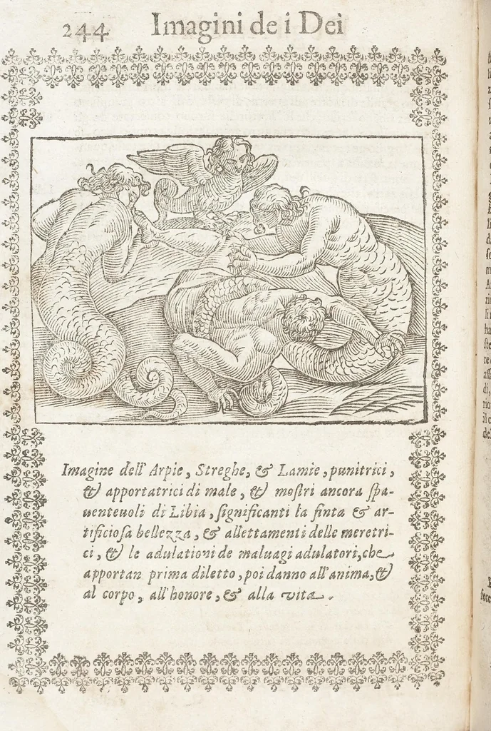An illustration from Seconda Novissima Editione Delle Imagini De Gli Dei Delli Antichi Di Vicenzo Cartari Reggiano, 1626, leaf 286