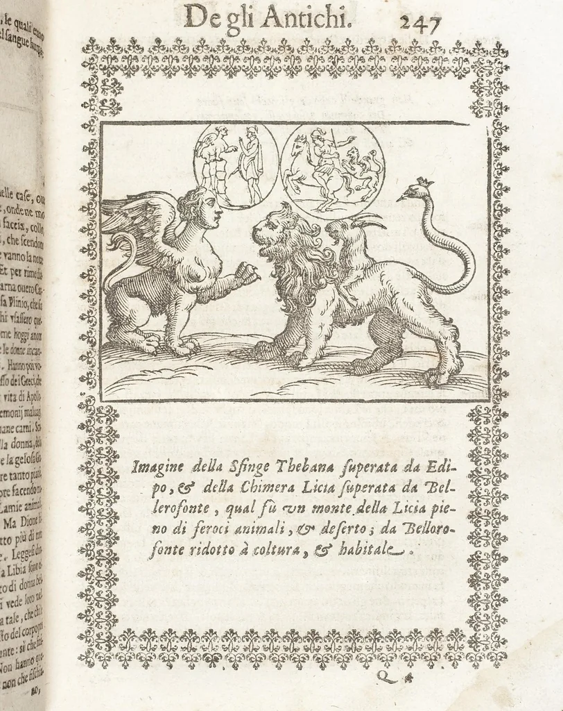 An illustration from Seconda Novissima Editione Delle Imagini De Gli Dei Delli Antichi Di Vicenzo Cartari Reggiano, 1626, leaf 289