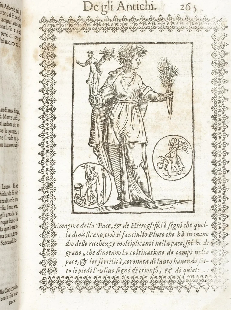 An illustration from Seconda Novissima Editione Delle Imagini De Gli Dei Delli Antichi Di Vicenzo Cartari Reggiano, 1626, leaf 307