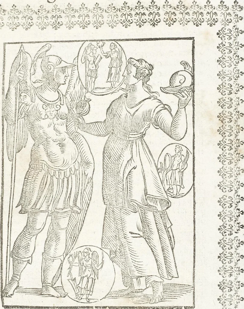 An illustration from Seconda Novissima Editione Delle Imagini De Gli Dei Delli Antichi Di Vicenzo Cartari Reggiano, 1626, leaf 377