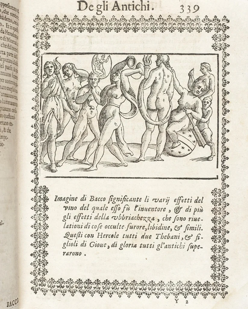 An illustration from Seconda Novissima Editione Delle Imagini De Gli Dei Delli Antichi Di Vicenzo Cartari Reggiano, 1626, leaf 381