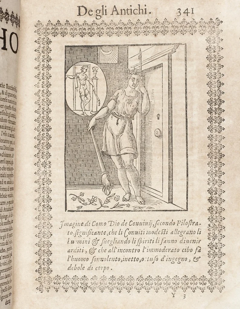 An illustration from Seconda Novissima Editione Delle Imagini De Gli Dei Delli Antichi Di Vicenzo Cartari Reggiano, 1626, leaf 383