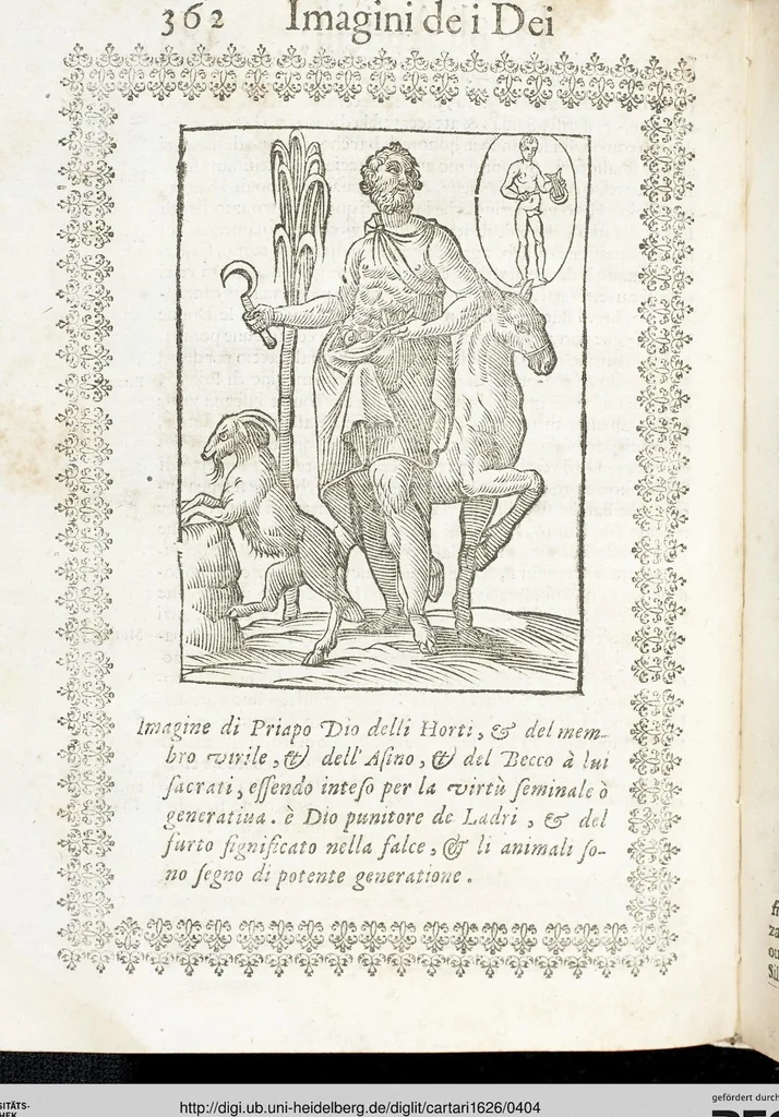 An illustration from Seconda Novissima Editione Delle Imagini De Gli Dei Delli Antichi Di Vicenzo Cartari Reggiano, 1626, leaf 404