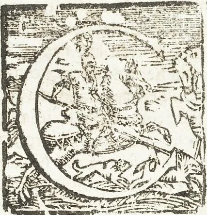 An illustration from Seconda Novissima Editione Delle Imagini De Gli Dei Delli Antichi Di Vicenzo Cartari Reggiano, 1626, leaf 414