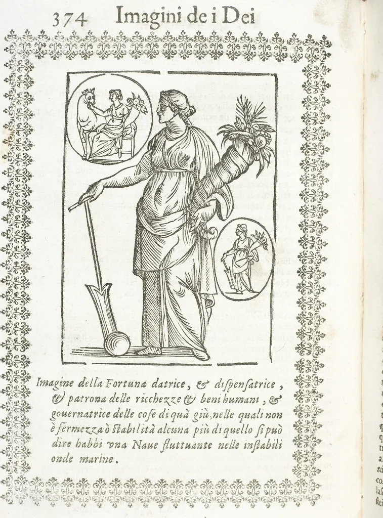 An illustration from Seconda Novissima Editione Delle Imagini De Gli Dei Delli Antichi Di Vicenzo Cartari Reggiano, 1626, leaf 416