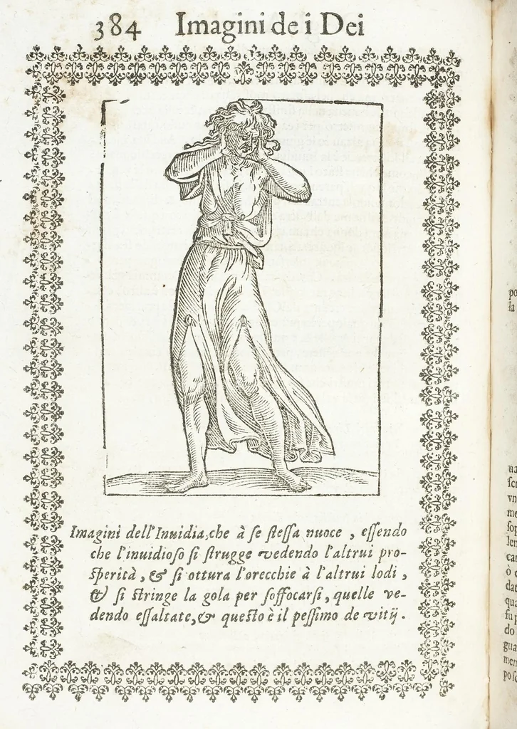 An illustration from Seconda Novissima Editione Delle Imagini De Gli Dei Delli Antichi Di Vicenzo Cartari Reggiano, 1626, leaf 426