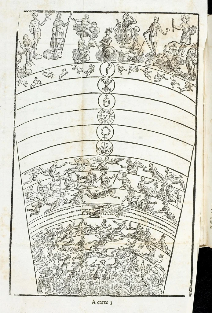 An illustration from Seconda Novissima Editione Delle Imagini De Gli Dei Delli Antichi Di Vicenzo Cartari Reggiano, 1626, leaf 44