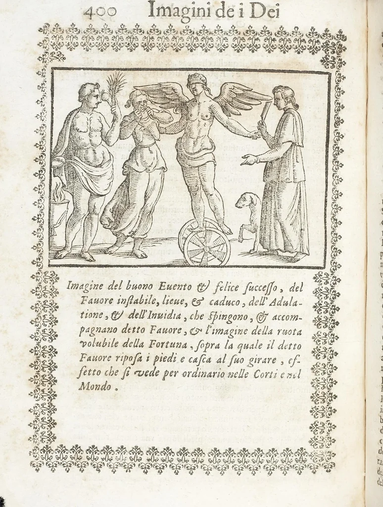 An illustration from Seconda Novissima Editione Delle Imagini De Gli Dei Delli Antichi Di Vicenzo Cartari Reggiano, 1626, leaf 442