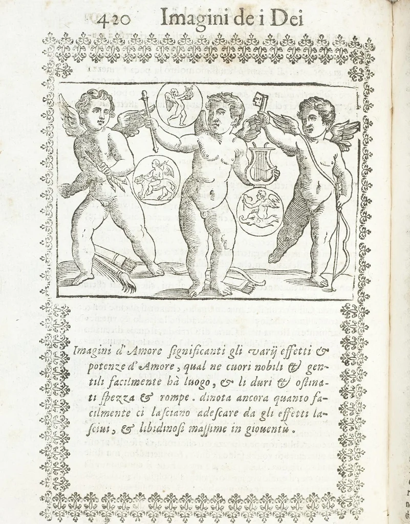 An illustration from Seconda Novissima Editione Delle Imagini De Gli Dei Delli Antichi Di Vicenzo Cartari Reggiano, 1626, leaf 462