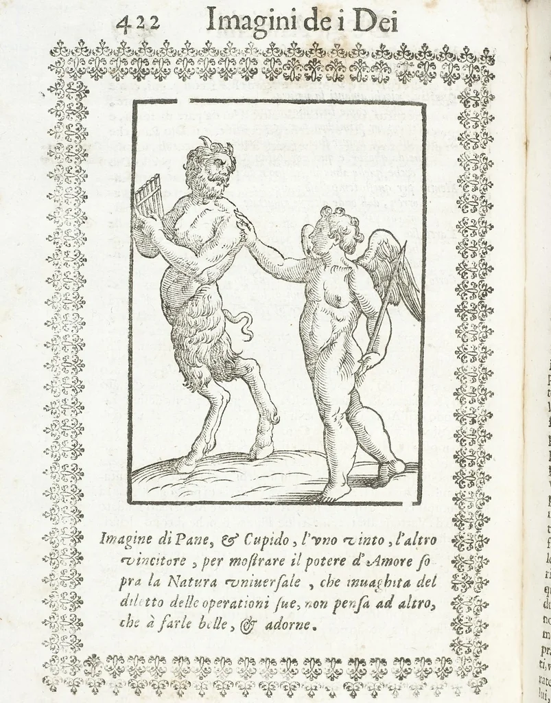 An illustration from Seconda Novissima Editione Delle Imagini De Gli Dei Delli Antichi Di Vicenzo Cartari Reggiano, 1626, leaf 464
