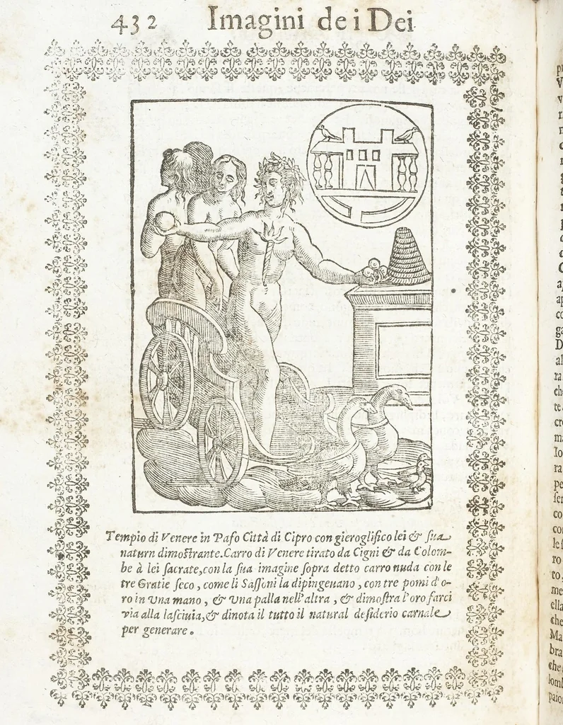 An illustration from Seconda Novissima Editione Delle Imagini De Gli Dei Delli Antichi Di Vicenzo Cartari Reggiano, 1626, leaf 474