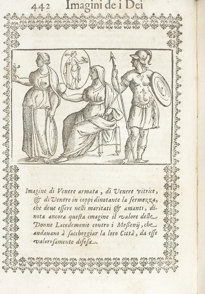 An illustration from Seconda Novissima Editione Delle Imagini De Gli Dei Delli Antichi Di Vicenzo Cartari Reggiano, 1626, leaf 484