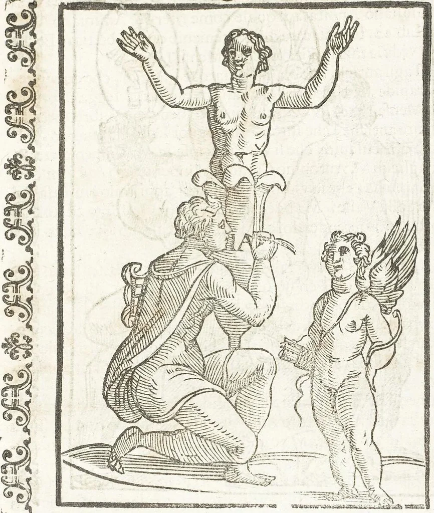 An illustration from Seconda Novissima Editione Delle Imagini De Gli Dei Delli Antichi Di Vicenzo Cartari Reggiano, 1626, leaf 509