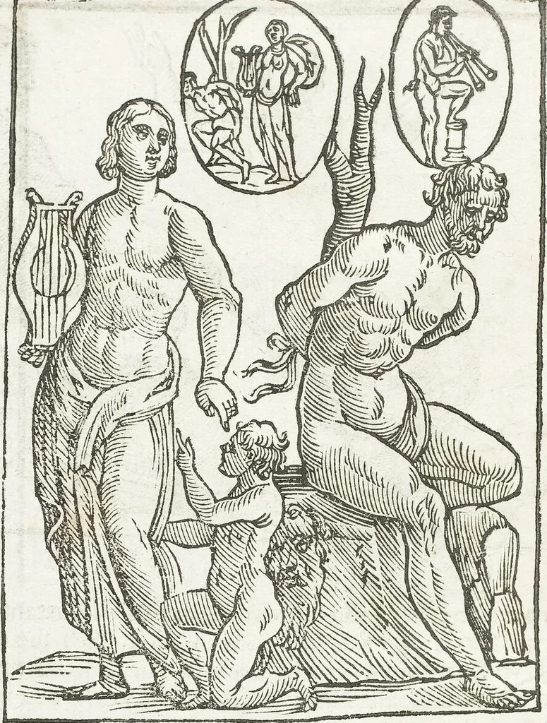 An illustration from Seconda Novissima Editione Delle Imagini De Gli Dei Delli Antichi Di Vicenzo Cartari Reggiano, 1626, leaf 510