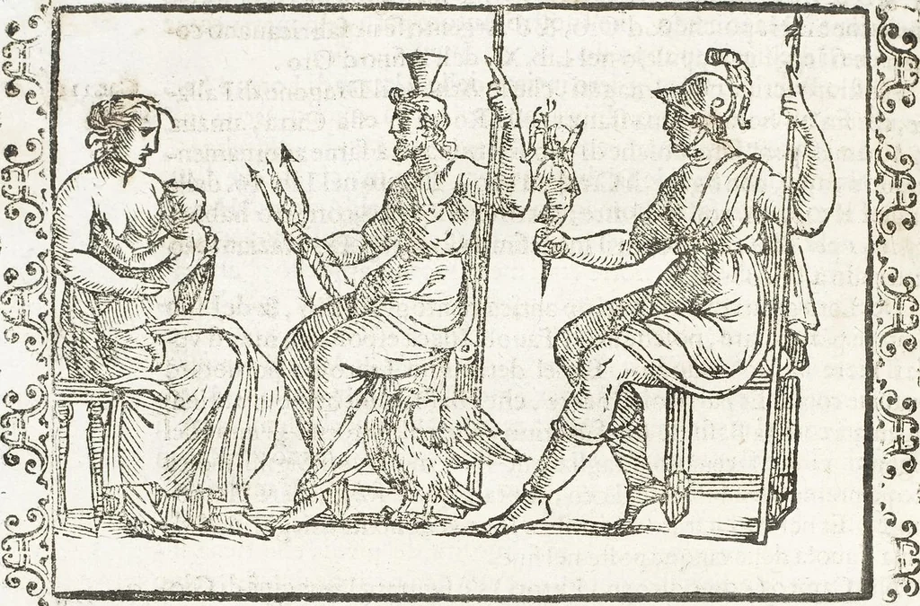 An illustration from Seconda Novissima Editione Delle Imagini De Gli Dei Delli Antichi Di Vicenzo Cartari Reggiano, 1626, leaf 514