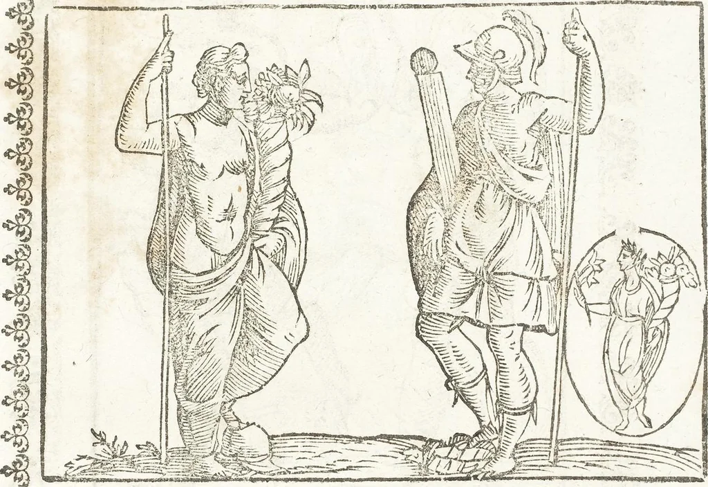 An illustration from Seconda Novissima Editione Delle Imagini De Gli Dei Delli Antichi Di Vicenzo Cartari Reggiano, 1626, leaf 517