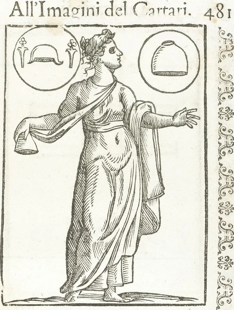 An illustration from Seconda Novissima Editione Delle Imagini De Gli Dei Delli Antichi Di Vicenzo Cartari Reggiano, 1626, leaf 523