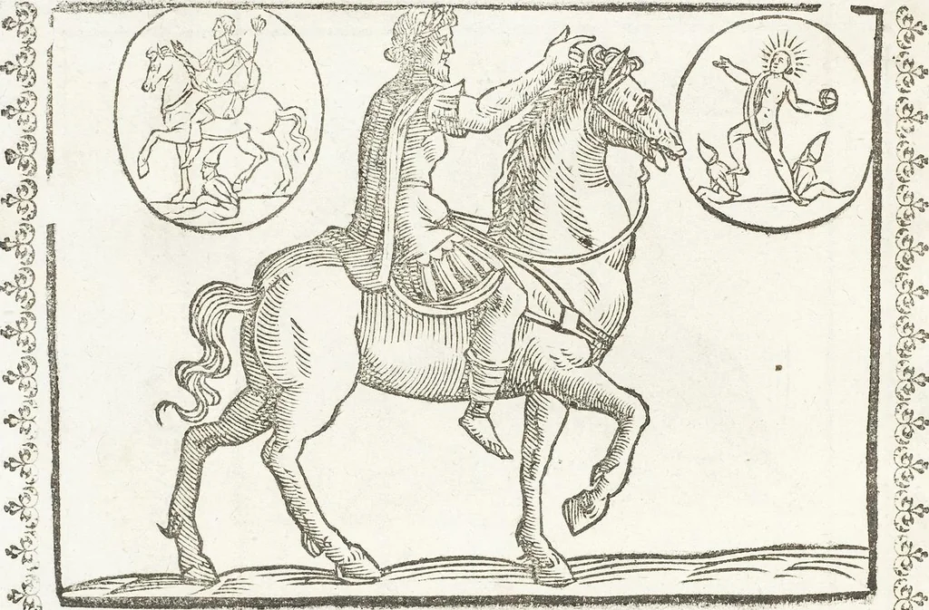 An illustration from Seconda Novissima Editione Delle Imagini De Gli Dei Delli Antichi Di Vicenzo Cartari Reggiano, 1626, leaf 538