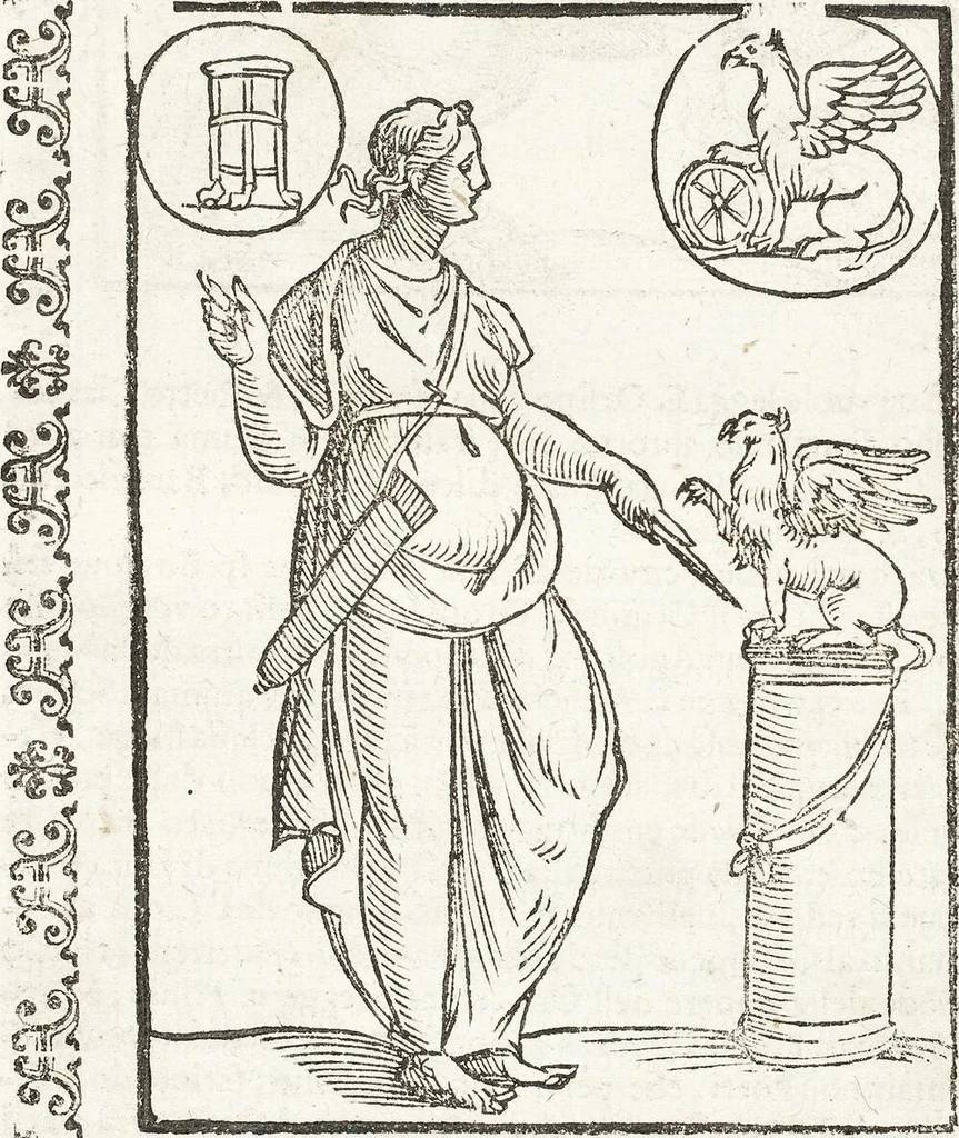 An illustration from Seconda Novissima Editione Delle Imagini De Gli Dei Delli Antichi Di Vicenzo Cartari Reggiano, 1626, leaf 547