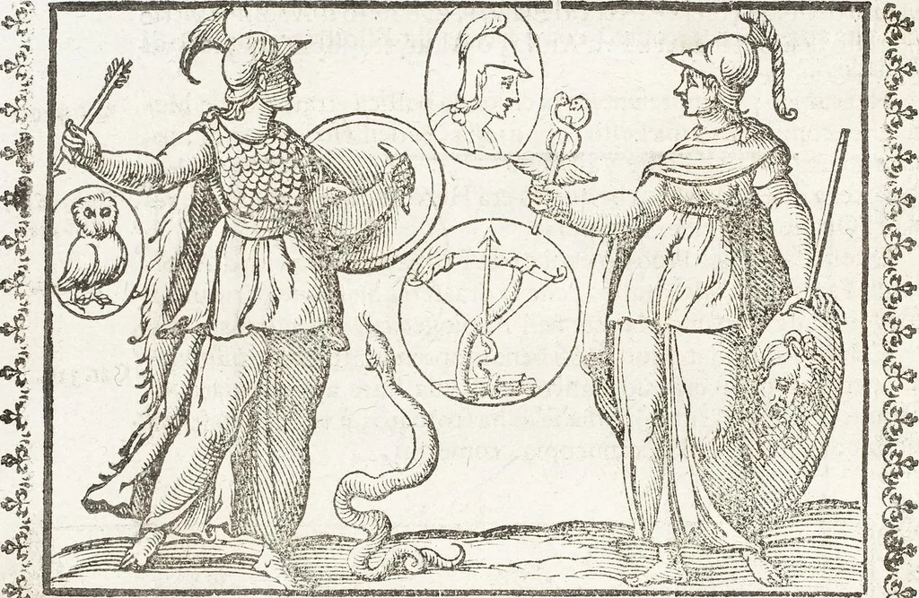 An illustration from Seconda Novissima Editione Delle Imagini De Gli Dei Delli Antichi Di Vicenzo Cartari Reggiano, 1626, leaf 548