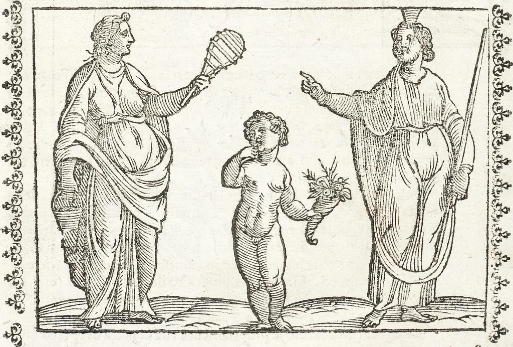 An illustration from Seconda Novissima Editione Delle Imagini De Gli Dei Delli Antichi Di Vicenzo Cartari Reggiano, 1626, leaf 549
