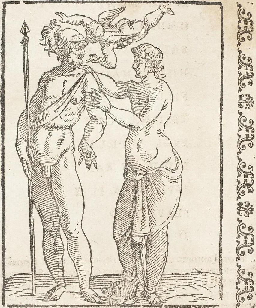 An illustration from Seconda Novissima Editione Delle Imagini De Gli Dei Delli Antichi Di Vicenzo Cartari Reggiano, 1626, leaf 552