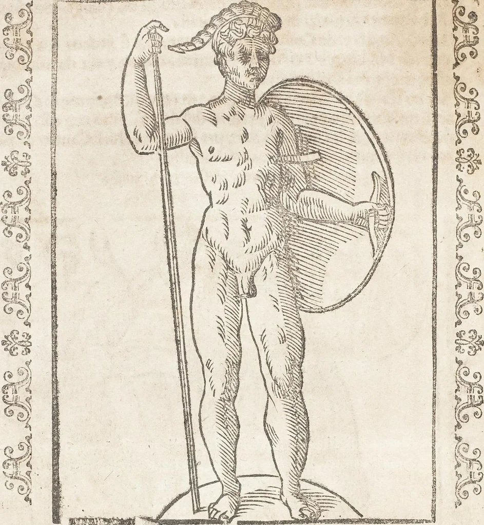 An illustration from Seconda Novissima Editione Delle Imagini De Gli Dei Delli Antichi Di Vicenzo Cartari Reggiano, 1626, leaf 554