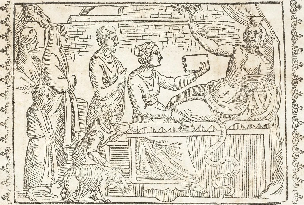 An illustration from Seconda Novissima Editione Delle Imagini De Gli Dei Delli Antichi Di Vicenzo Cartari Reggiano, 1626, leaf 559