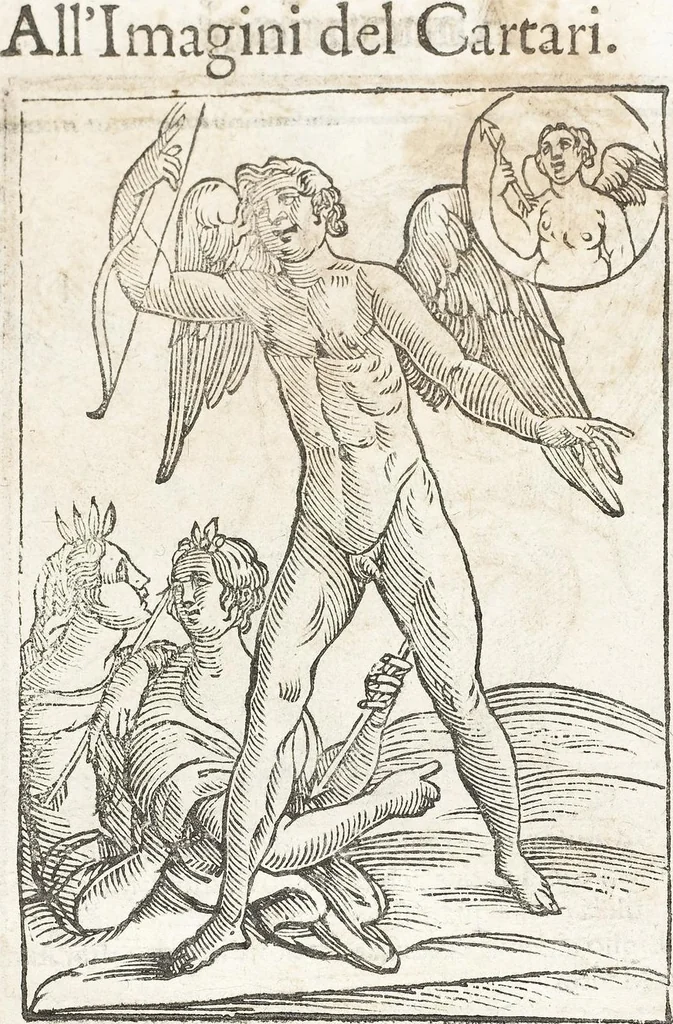 An illustration from Seconda Novissima Editione Delle Imagini De Gli Dei Delli Antichi Di Vicenzo Cartari Reggiano, 1626, leaf 567