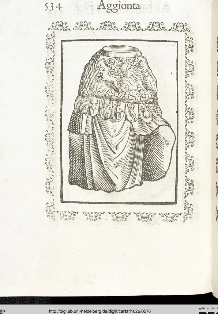 An illustration from Seconda Novissima Editione Delle Imagini De Gli Dei Delli Antichi Di Vicenzo Cartari Reggiano, 1626, leaf 576