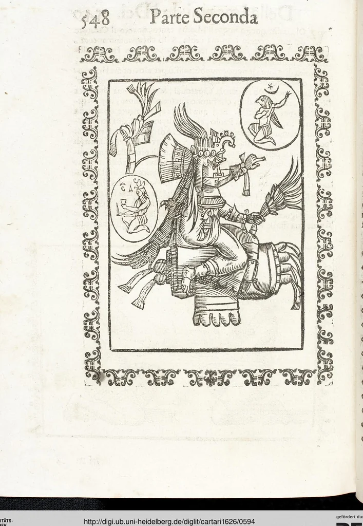 An illustration from Seconda Novissima Editione Delle Imagini De Gli Dei Delli Antichi Di Vicenzo Cartari Reggiano, 1626, leaf 594
