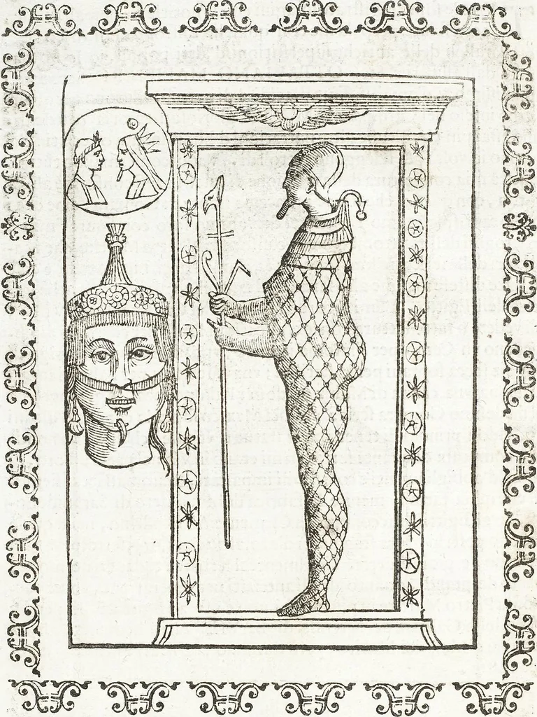An illustration from Seconda Novissima Editione Delle Imagini De Gli Dei Delli Antichi Di Vicenzo Cartari Reggiano, 1626, leaf 608