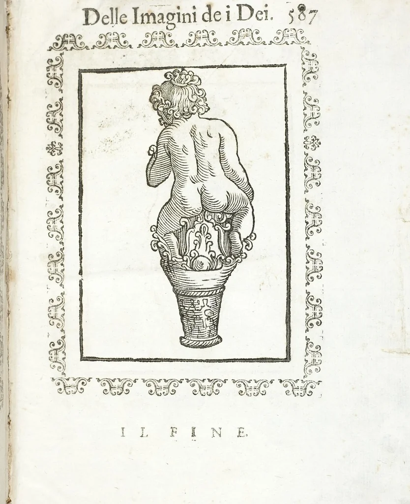 An illustration from Seconda Novissima Editione Delle Imagini De Gli Dei Delli Antichi Di Vicenzo Cartari Reggiano, 1626, leaf 635