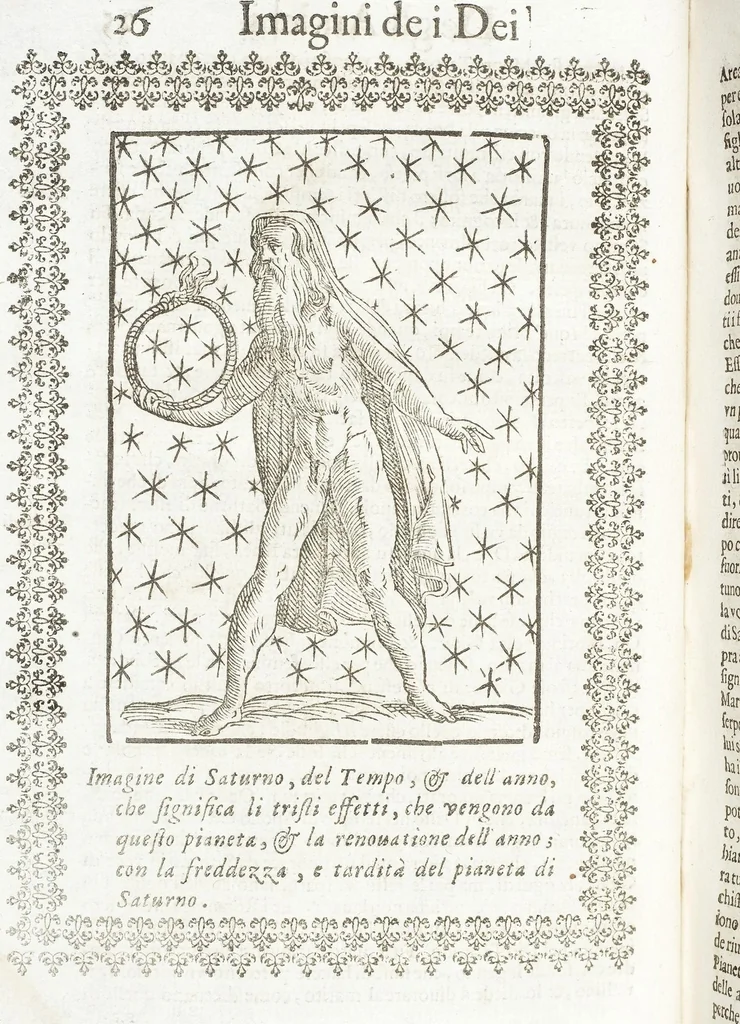 An illustration from Seconda Novissima Editione Delle Imagini De Gli Dei Delli Antichi Di Vicenzo Cartari Reggiano, 1626, leaf 68