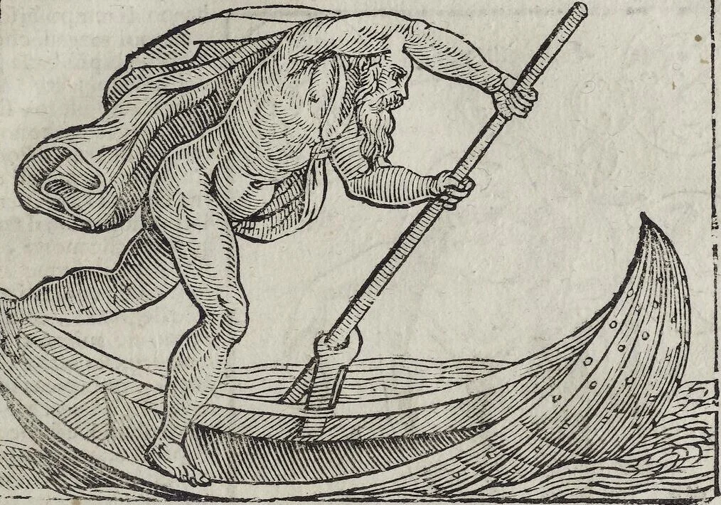 An illustration from Imagini Delli Dei De Gl'Antichi Di Vincenzo Cartari Reggiano: Ridotte da capo à piedi alle loro reali, & non più per l'adietro osseruate simiglianze. Cauate da' Marmi, Bronzi, Medaglie, Gioie, & altre memorie antiche; con esquisito studio, & particolare diligenza Da Lorenzo Pignoria Padoano. Aggionteui le Annotationi del medesimo sopra tutta l'opera ... Con le Allegorie sopra le Imagini di Cesare Malfatti Padoano, migliorate, & accresciute nouamente. Et vn Catalogo di cento più famosi dei della Gentilità. Con l'aggiunta d'vn'altro Catalogo de gl'Autori Antichi, & Moderni ..., 1674, leaf 181