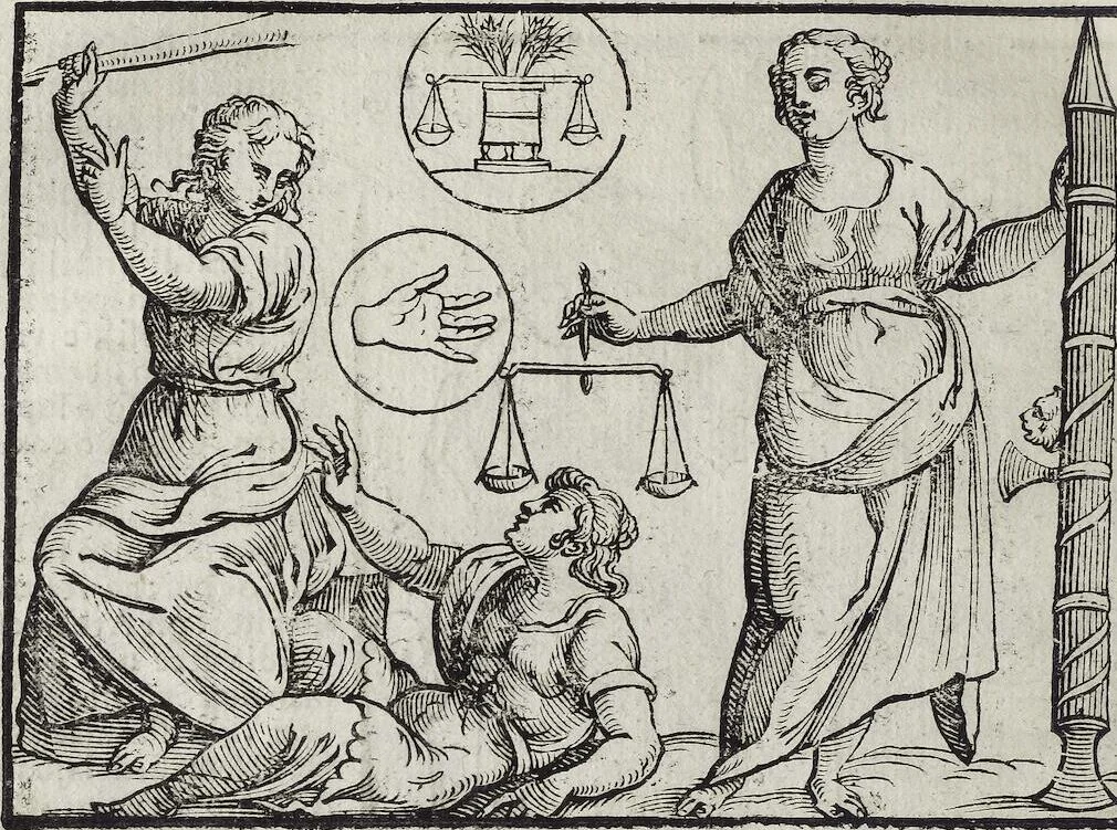 An illustration from Imagini Delli Dei De Gl'Antichi Di Vincenzo Cartari Reggiano: Ridotte da capo à piedi alle loro reali, & non più per l'adietro osseruate simiglianze. Cauate da' Marmi, Bronzi, Medaglie, Gioie, & altre memorie antiche; con esquisito studio, & particolare diligenza Da Lorenzo Pignoria Padoano. Aggionteui le Annotationi del medesimo sopra tutta l'opera ... Con le Allegorie sopra le Imagini di Cesare Malfatti Padoano, migliorate, & accresciute nouamente. Et vn Catalogo di cento più famosi dei della Gentilità. Con l'aggiunta d'vn'altro Catalogo de gl'Autori Antichi, & Moderni ..., 1674, leaf 254