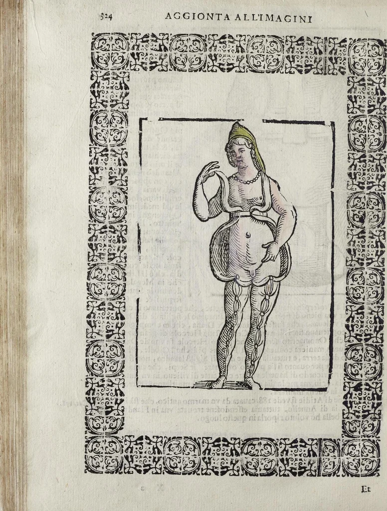 An illustration from Imagini Delli Dei De Gl'Antichi Di Vincenzo Cartari Reggiano: Ridotte da capo à piedi alle loro reali, & non più per l'adietro osseruate simiglianze. Cauate da' Marmi, Bronzi, Medaglie, Gioie, & altre memorie antiche; con esquisito studio, & particolare diligenza Da Lorenzo Pignoria Padoano. Aggionteui le Annotationi del medesimo sopra tutta l'opera ... Con le Allegorie sopra le Imagini di Cesare Malfatti Padoano, migliorate, & accresciute nouamente. Et vn Catalogo di cento più famosi dei della Gentilità. Con l'aggiunta d'vn'altro Catalogo de gl'Autori Antichi, & Moderni ..., 1674, leaf 352