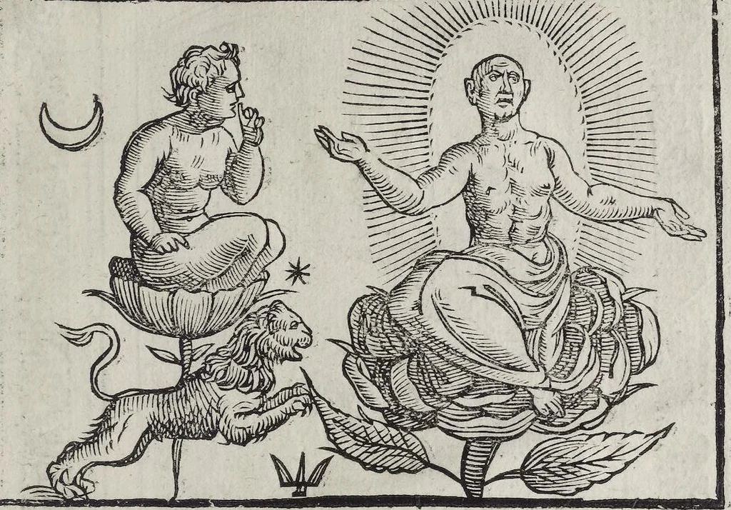 An illustration from Imagini Delli Dei De Gl'Antichi Di Vincenzo Cartari Reggiano: Ridotte da capo à piedi alle loro reali, & non più per l'adietro osseruate simiglianze. Cauate da' Marmi, Bronzi, Medaglie, Gioie, & altre memorie antiche; con esquisito studio, & particolare diligenza Da Lorenzo Pignoria Padoano. Aggionteui le Annotationi del medesimo sopra tutta l'opera ... Con le Allegorie sopra le Imagini di Cesare Malfatti Padoano, migliorate, & accresciute nouamente. Et vn Catalogo di cento più famosi dei della Gentilità. Con l'aggiunta d'vn'altro Catalogo de gl'Autori Antichi, & Moderni ..., 1674, leaf 375
