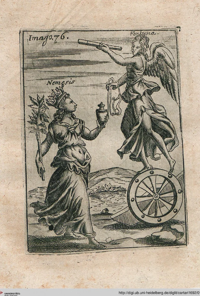 An illustration from Vincentii Chartarii Rhegiensis Neu-eröffneter Götzen-Tempel: Darinnen Durch erklärte Darstellung deroselben erdichtete Gestalt/ die bey dem Heydnischen Götter-Dienst/ vor alten Zeiten gewöhnliche Verehrung/ Anbettung/ und herrliche Kirchen-Gepräng ; Vorgestellet Zu höchst benöthigtem Dienst und augenscheinlichen Vortheil derjenigen/ welche die Geschichte so wol als Gedichte der alten bewehrten Scribenten/ nicht weniger mit Nutzen lesen/ als auch gründlich verstehen wollen, 1692, leaf 163